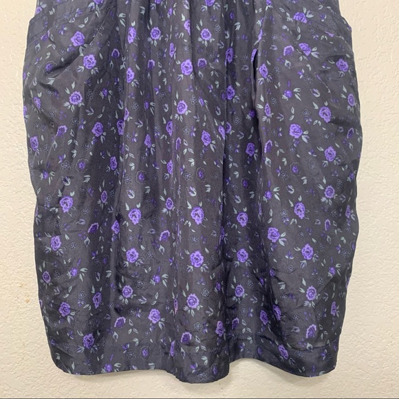 Rebecca Taylor silk floral strapless mini dress size 2 - Picture 5 of 14